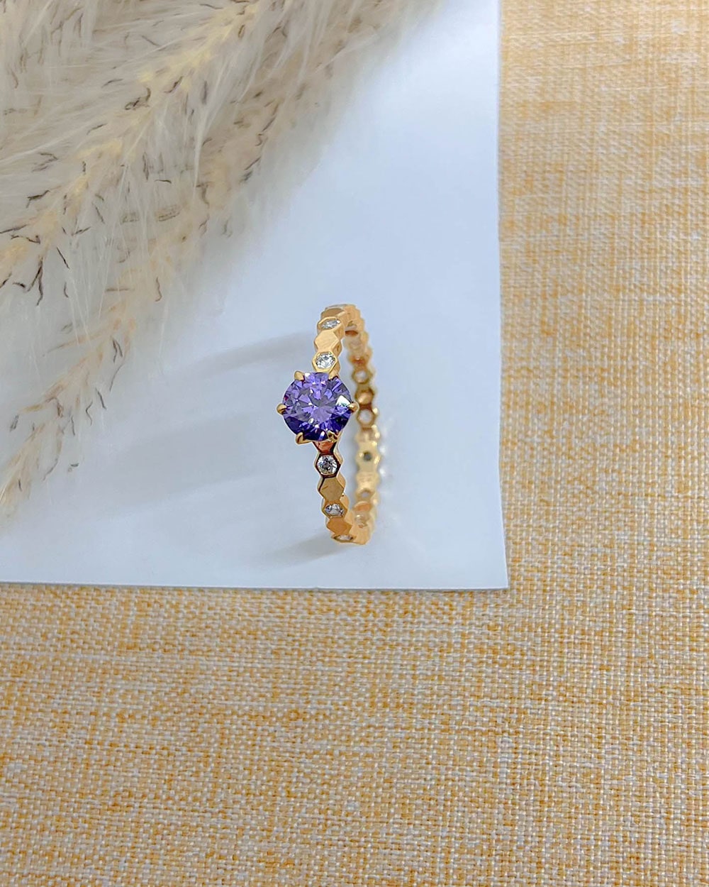 CINCIN MODEL SEGIENAM DAN BATU WARNA -55