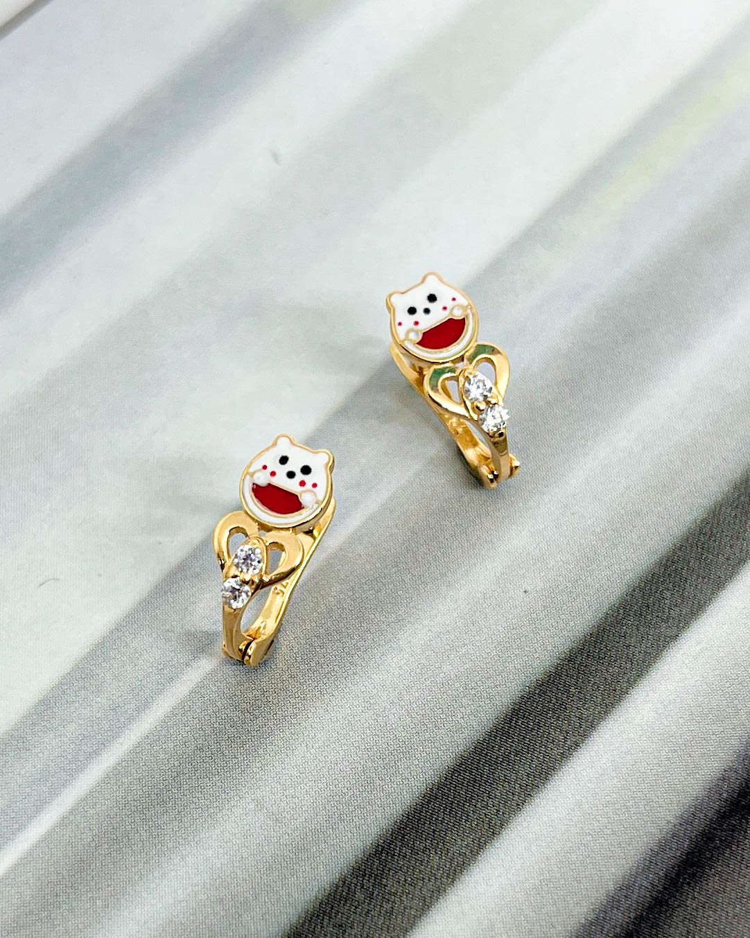 ANTING ANAK MODEL JEPIT CAT KARAKTER HEWAN LUCU -2