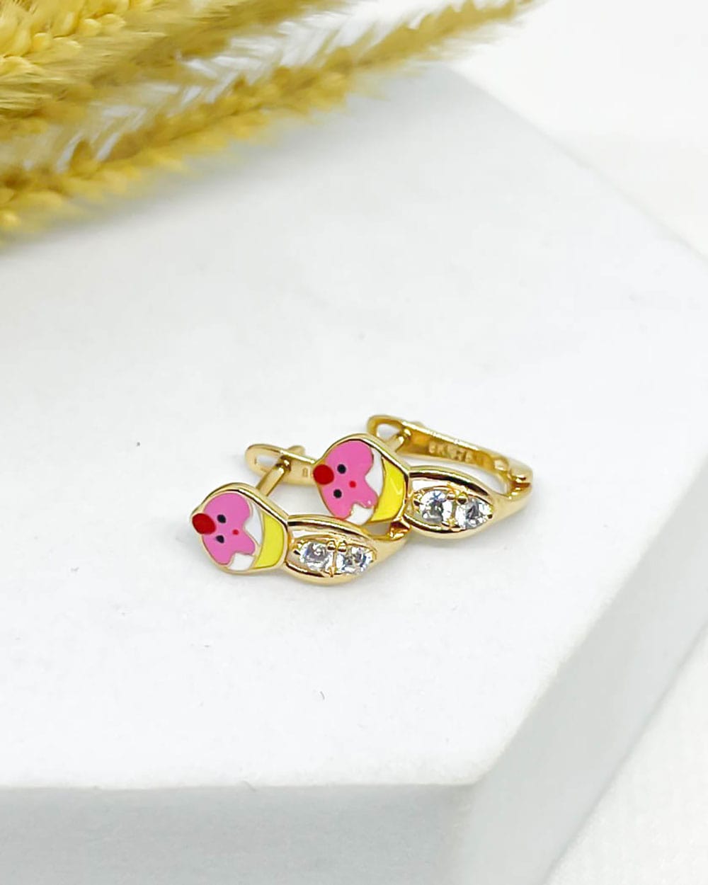 ANTING ANAK MODEL JEPIT CAT KARAKTER CUPCAKE -4