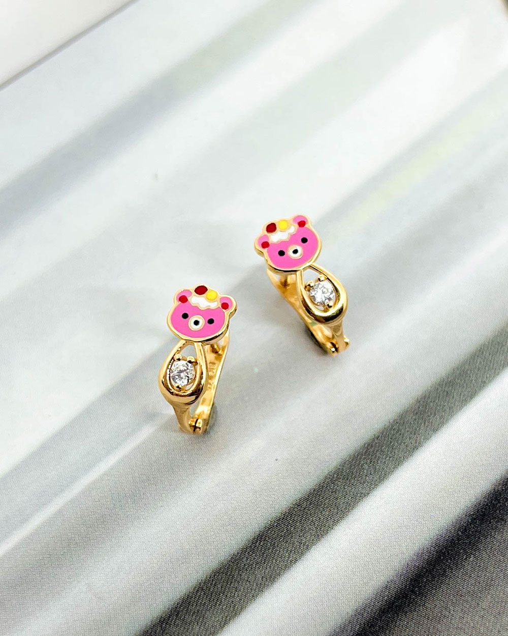 ANTING ANAK MODEL JEPIT CAT KARAKTER BERUANG -5