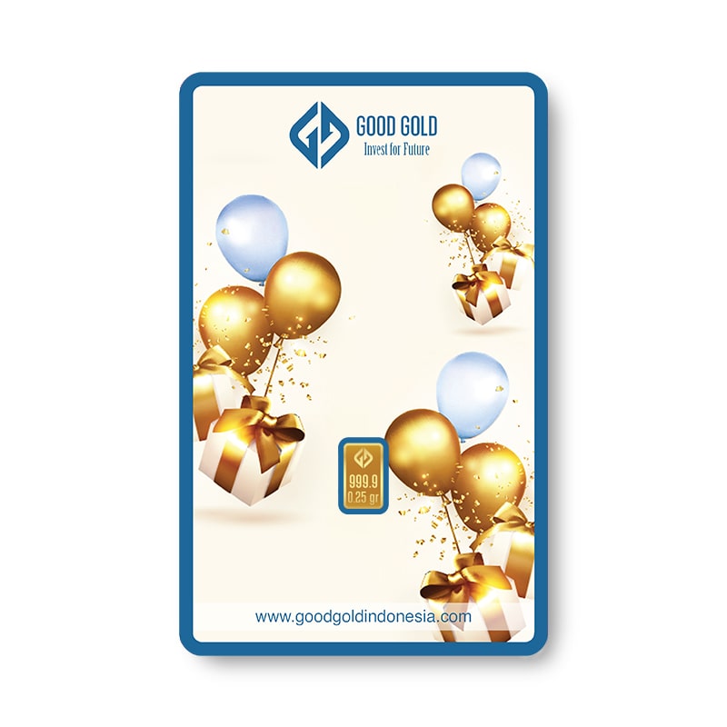 LOGAM MULIA GOOD GOLD GIFT SERIES MODEL BALLOON CARD 1