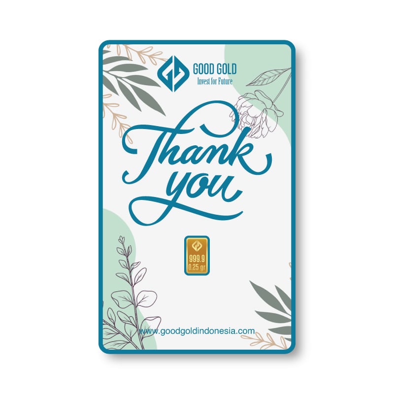 LOGAM MULIA GOOD GOLD GIFT SERIES MODEL THANK YOU CARD 1