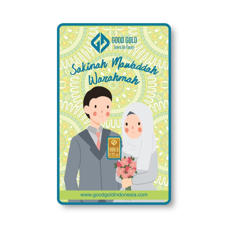 LOGAM MULIA GOOD GOLD GIFT SERIES MODEL HAPPY WEDDING 2