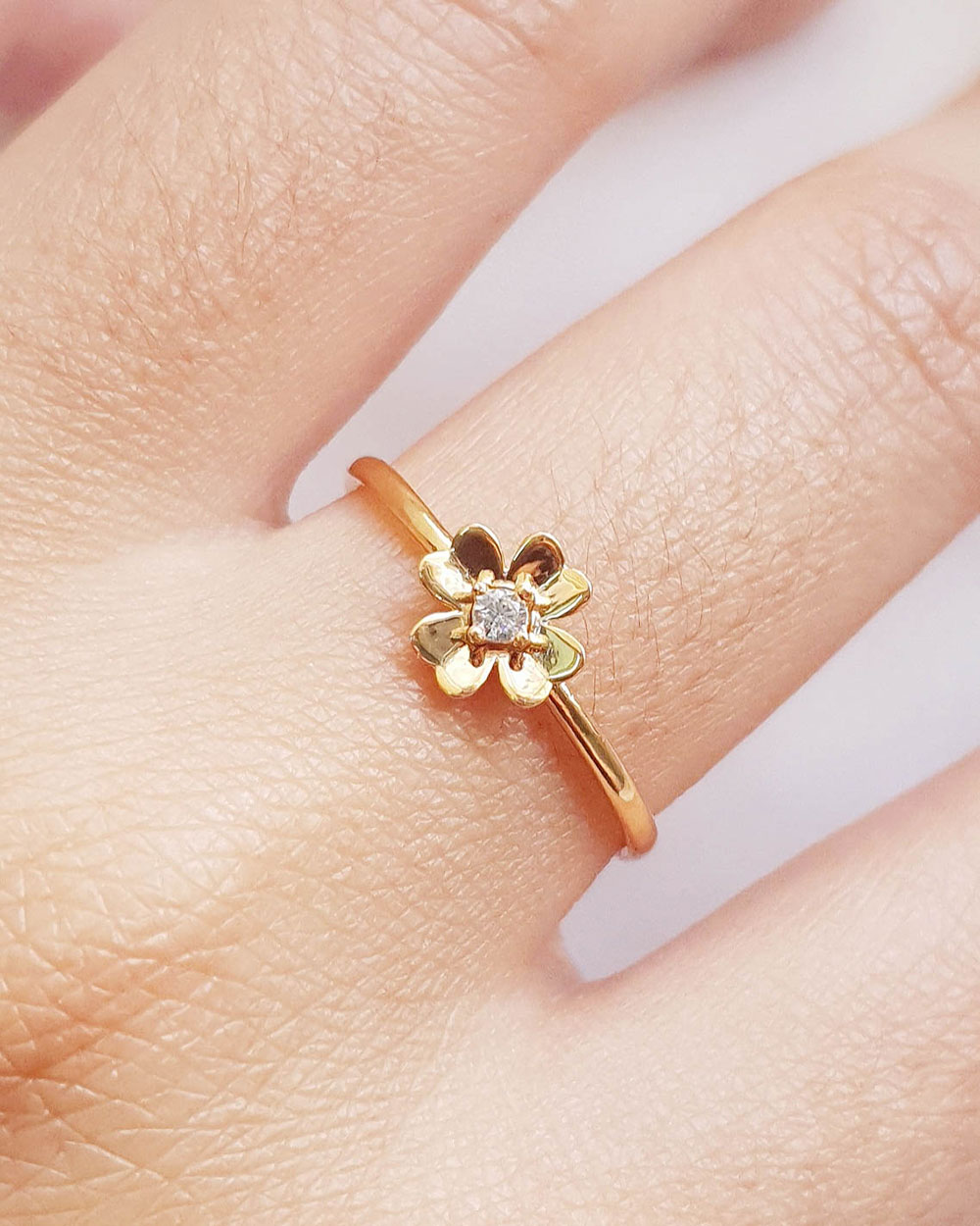 CINCIN MODEL BUNGA SIMPLE MATA SATU