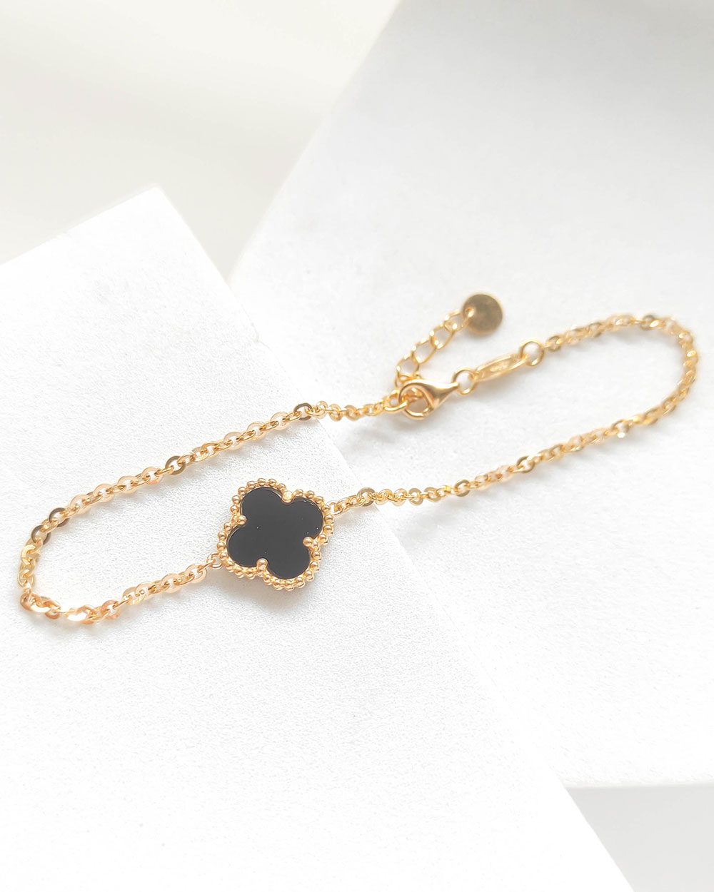 GELANG TANGAN SERUT MODEL BUNGA CLOVER SIMPLE