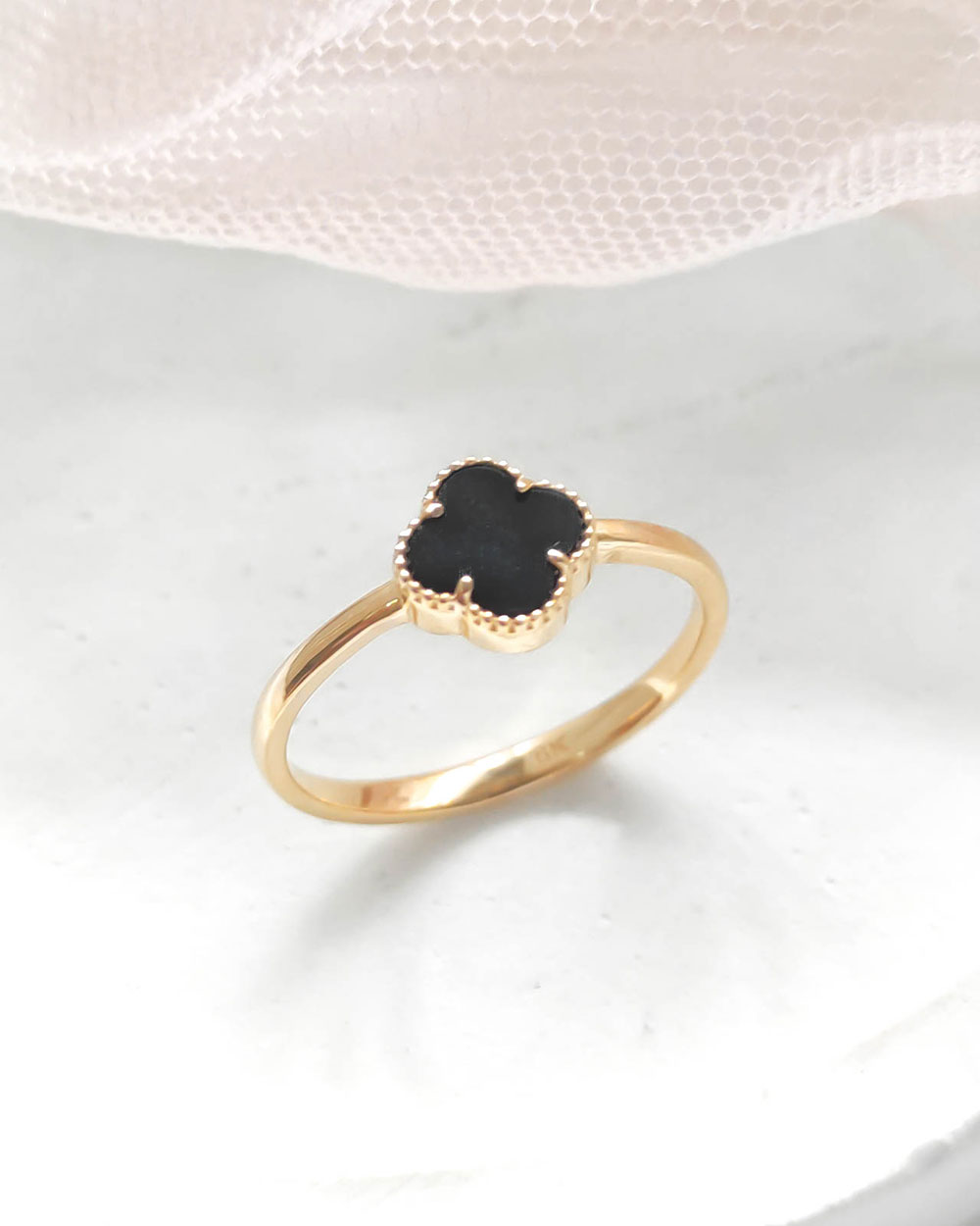 CINCIN MODEL CLOVER BATU HITAM