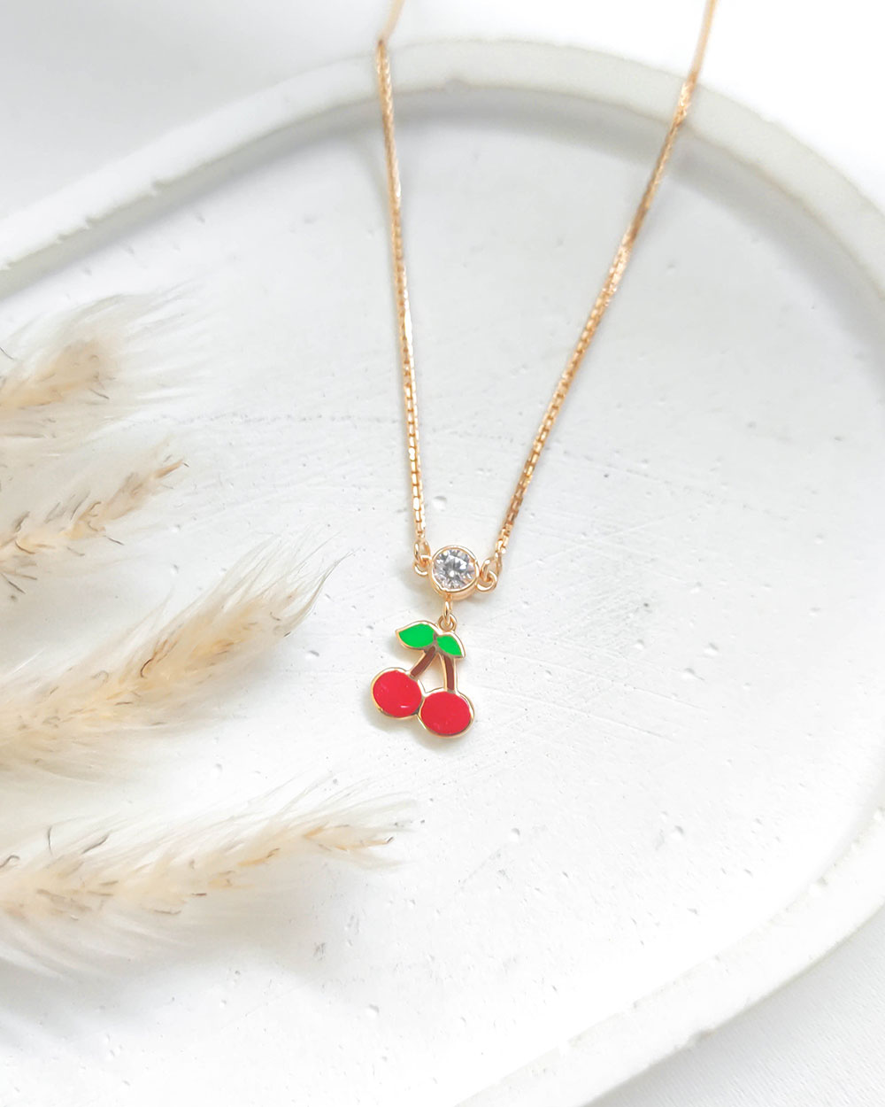 KALUNG SANTA ANAK MODEL LIONTIN BUAH CHERRY