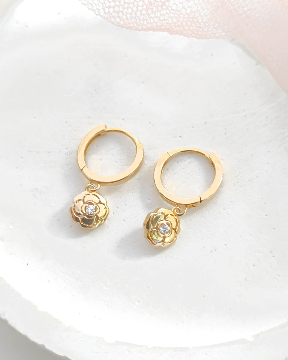 ANTING DEWASA RING COR MODEL BUNGA MAWAR MATA SATU