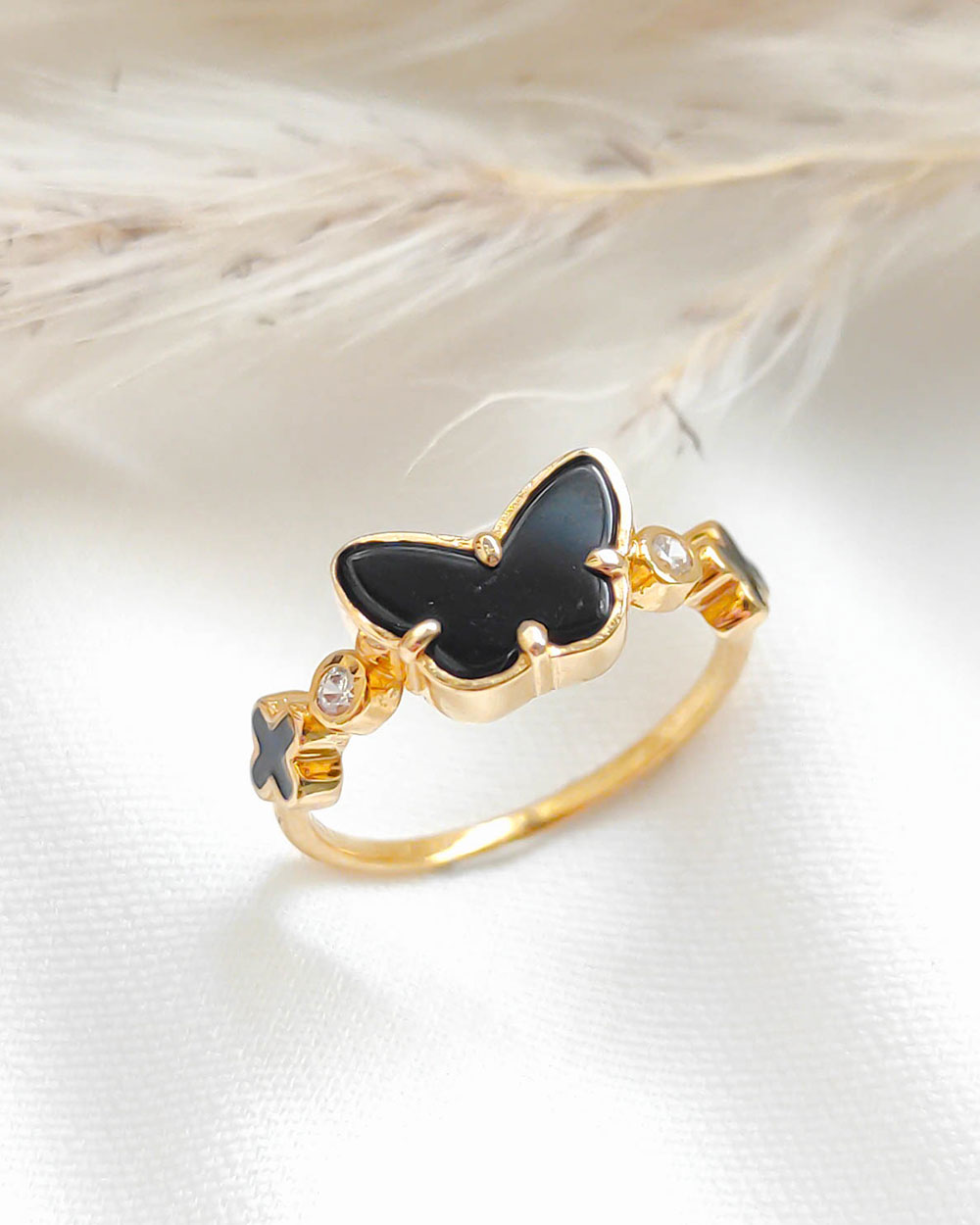 CINCIN DEWASA MODEL KUPU HITAM ELEGAN