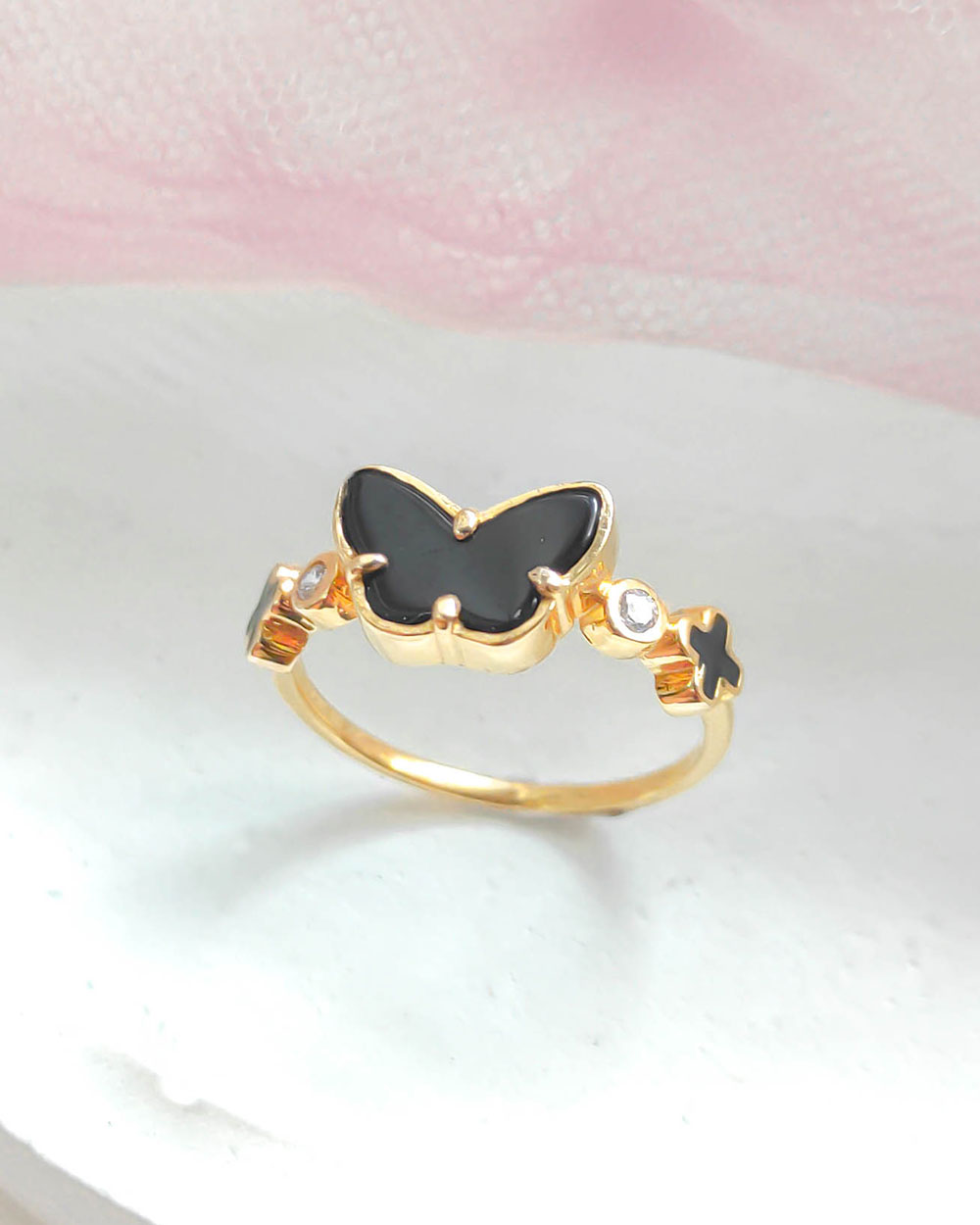 CINCIN DEWASA MODEL KUPU HITAM ELEGAN