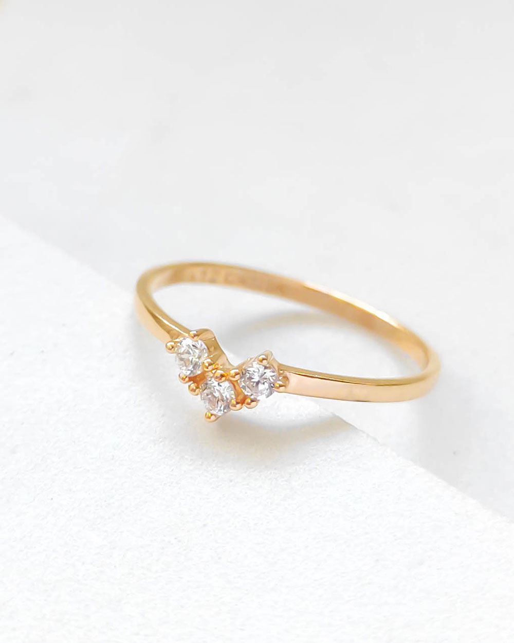 CINCIN DEWASA MODEL TIGA MATA PUTIH SIMPLE