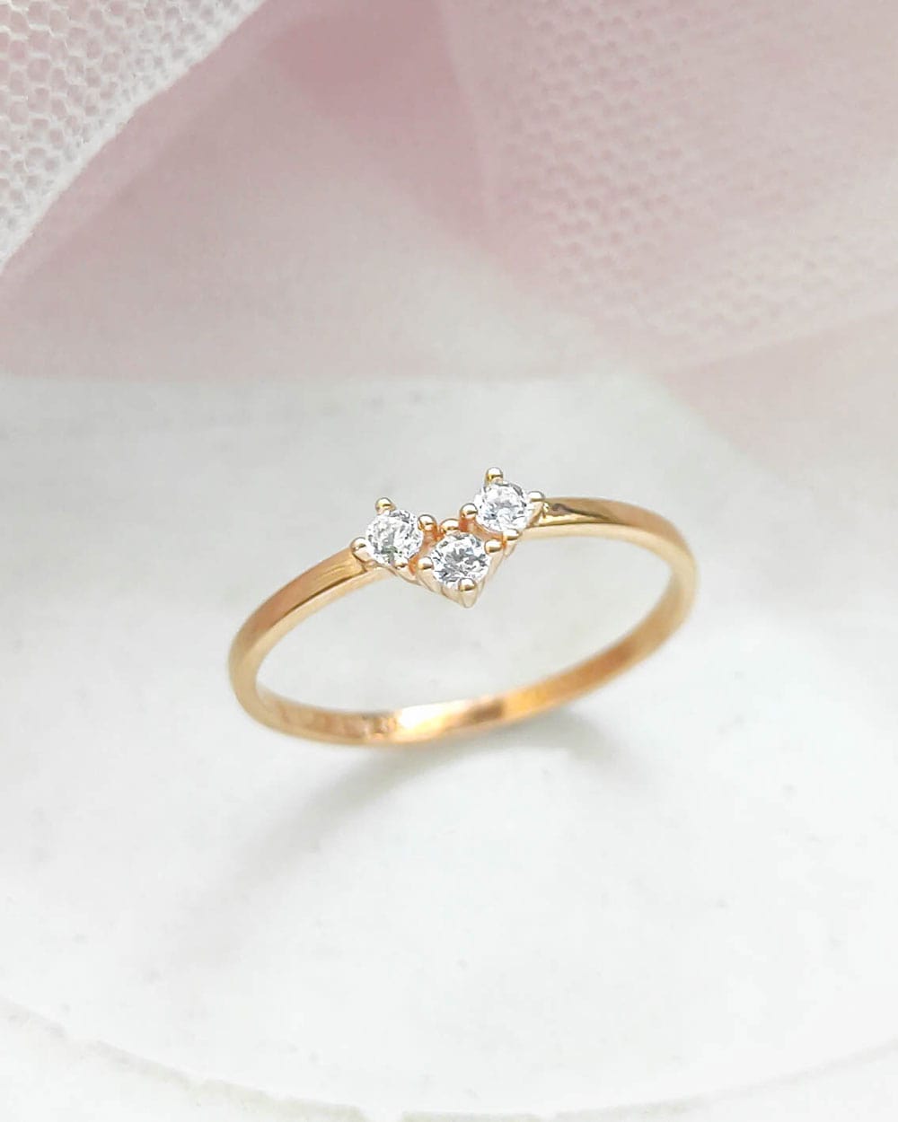 CINCIN DEWASA MODEL TIGA MATA PUTIH SIMPLE