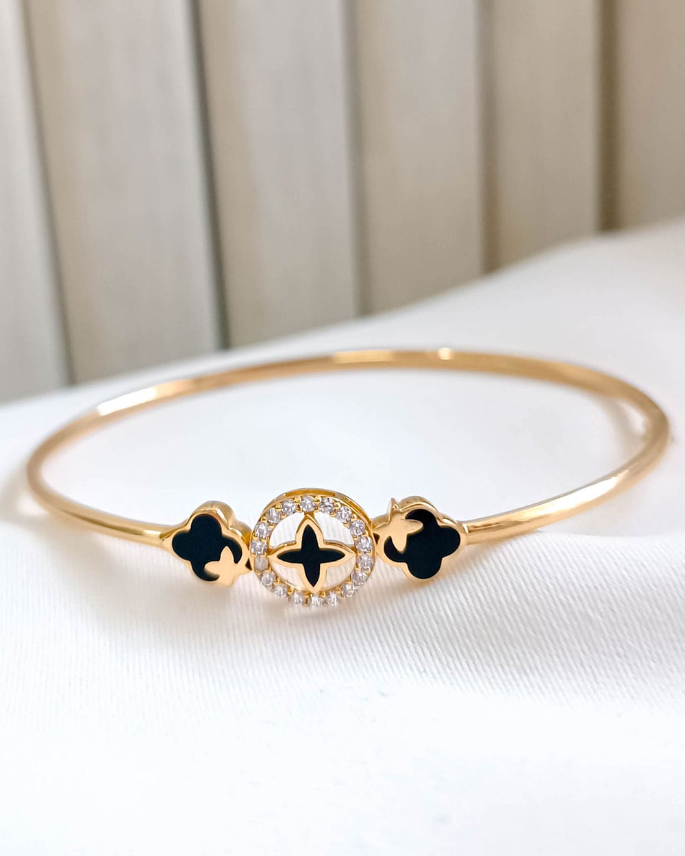 GELANG KOLONG DEWASA MODEL 3 CLOVER HITAM