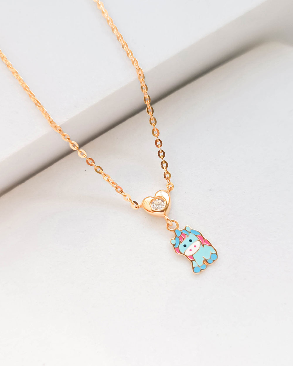 KALUNG ANAK MODEL KARAKTER UNICORN BIRU