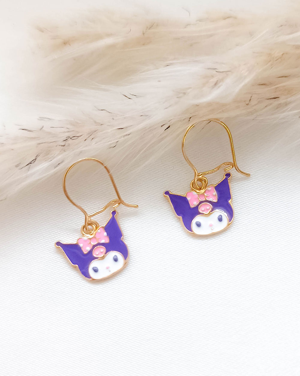 ANTING ANAK MODEL KARAKTER KUROMI PITA PINK