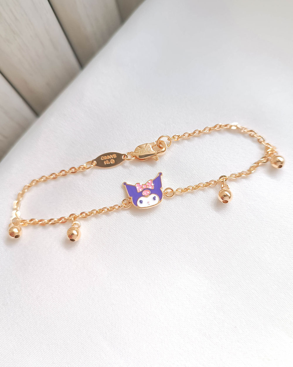 GELANG ANAK MODEL KARAKTER KUROMI PITA PINK