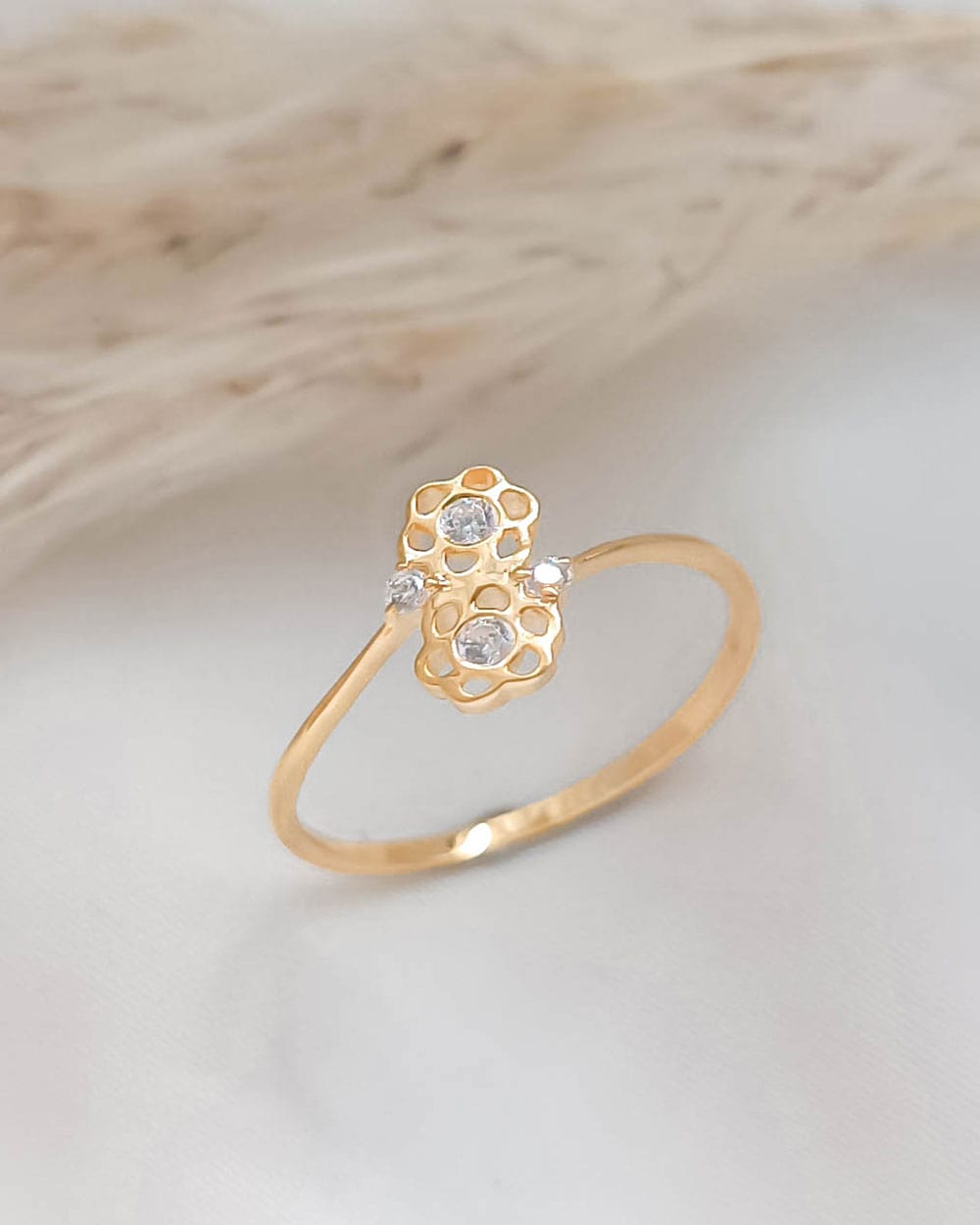 CINCIN DEWASA MODEL DUA BUNGA MATA TENGAH