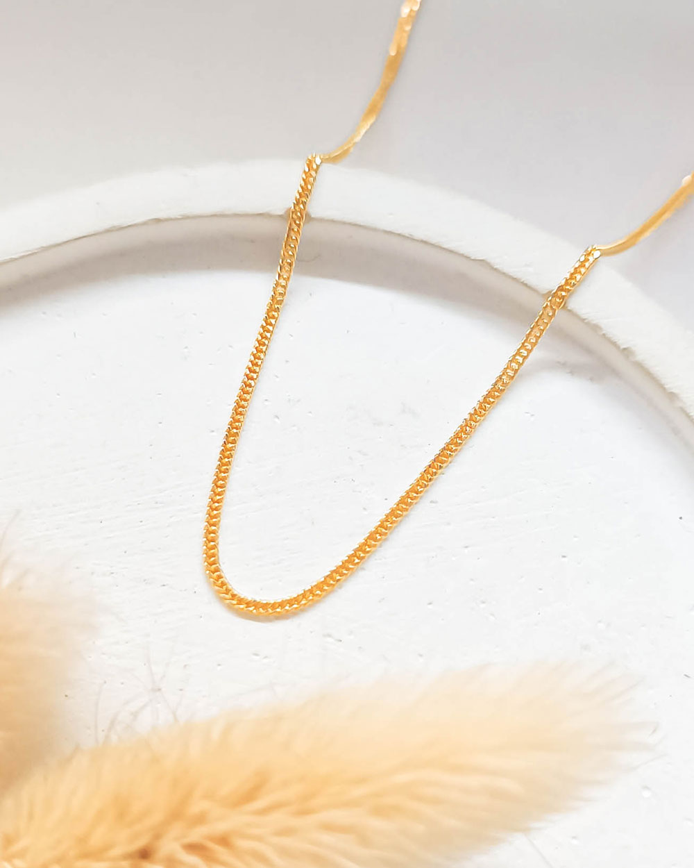KALUNG POLOS DEWASA MODEL RANTAI HOLO