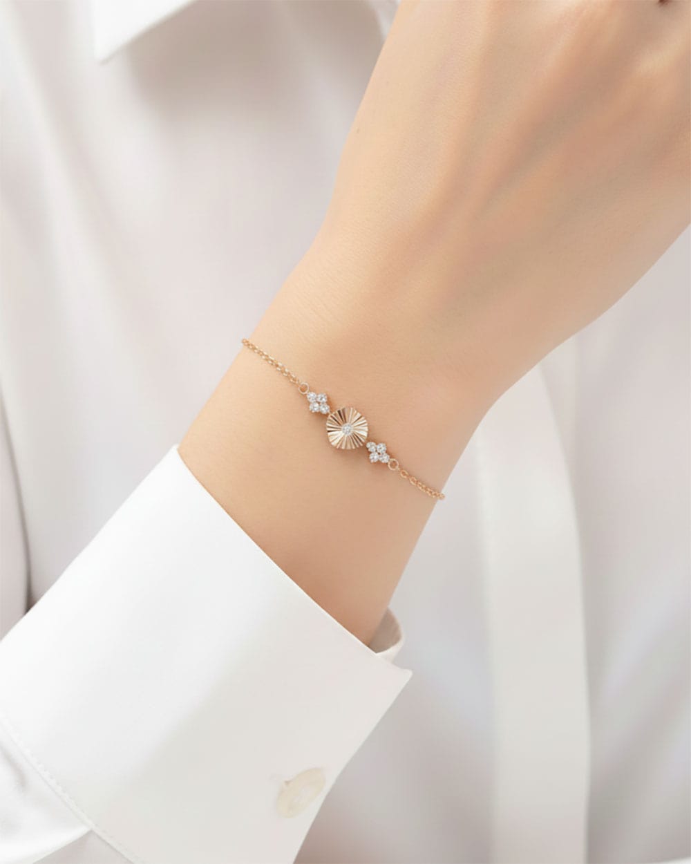 GELANG TANGAN SERUT DEWASA MODEL BUNGA BERKILAU