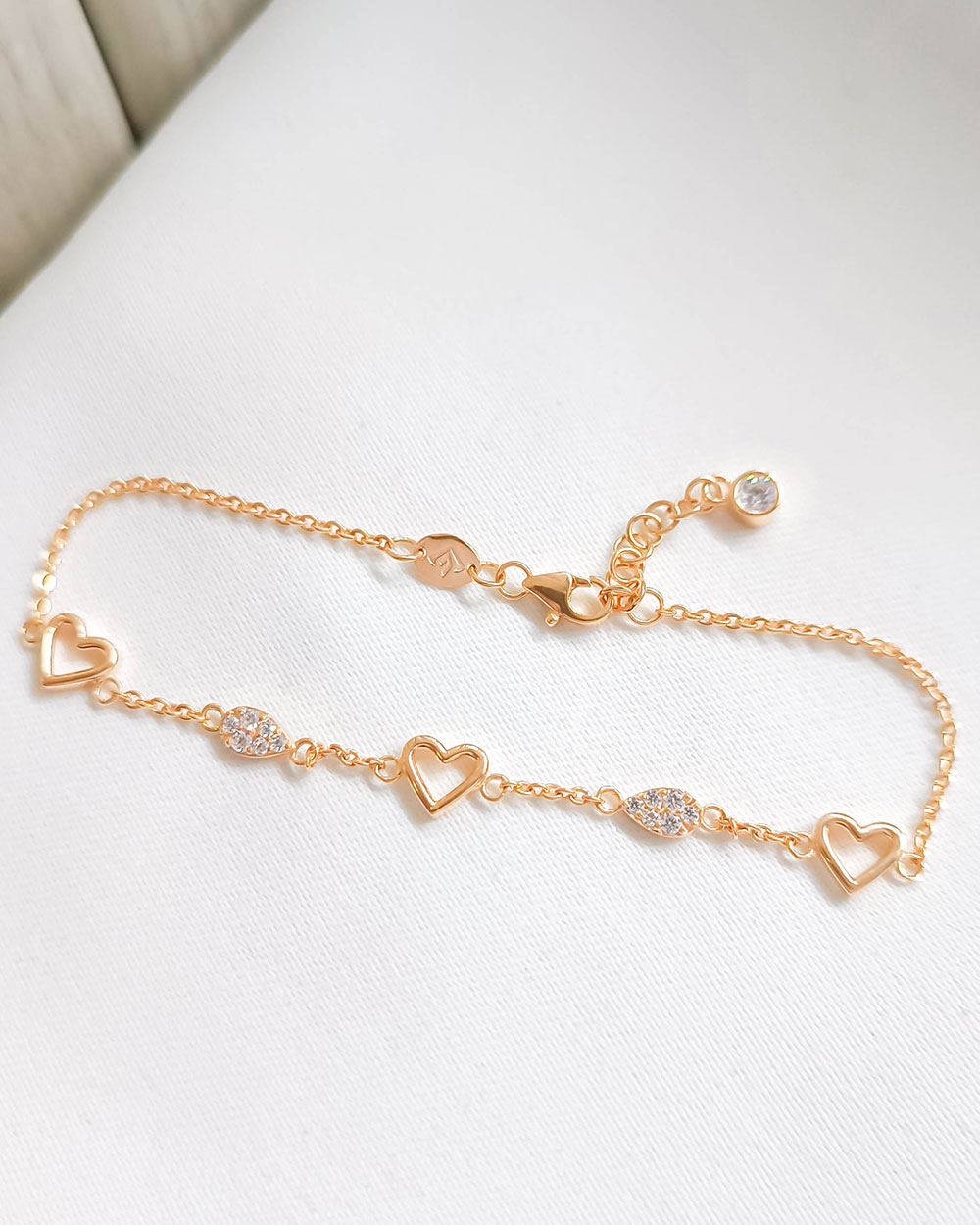 GELANG TANGAN DEWASA MODEL LOVE DAN MATA TETES AIR