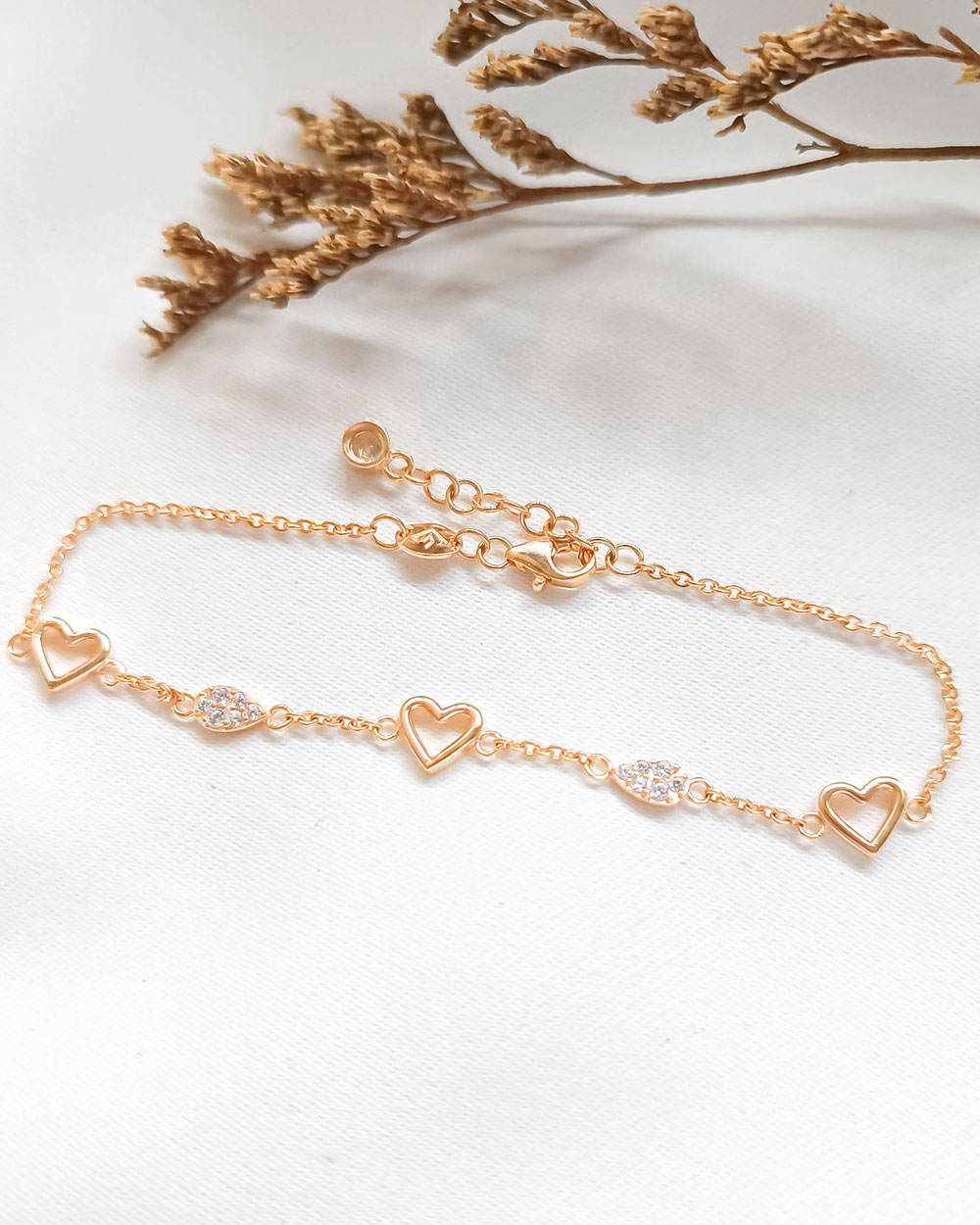 GELANG TANGAN DEWASA MODEL LOVE DAN MATA TETES AIR