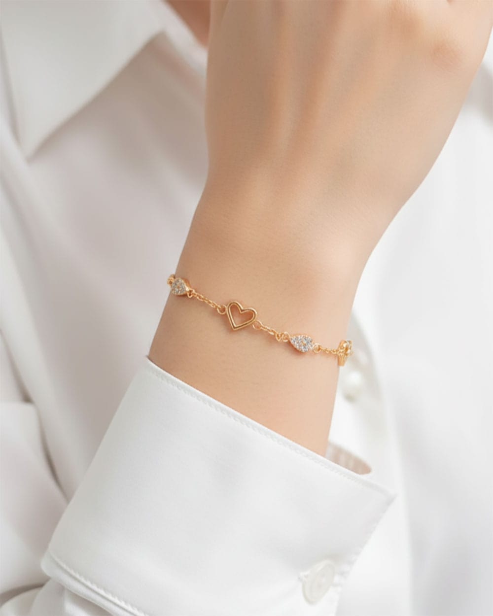 GELANG TANGAN DEWASA MODEL LOVE DAN MATA TETES AIR