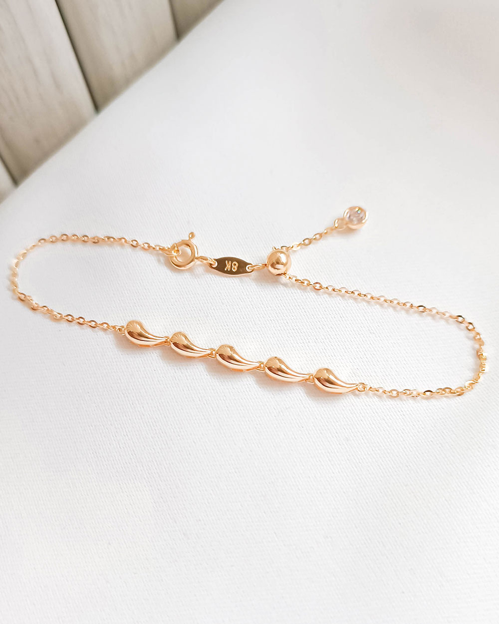 GELANG TANGAN SERUT DEWASA MODEL WATERDROP TANPA MATA