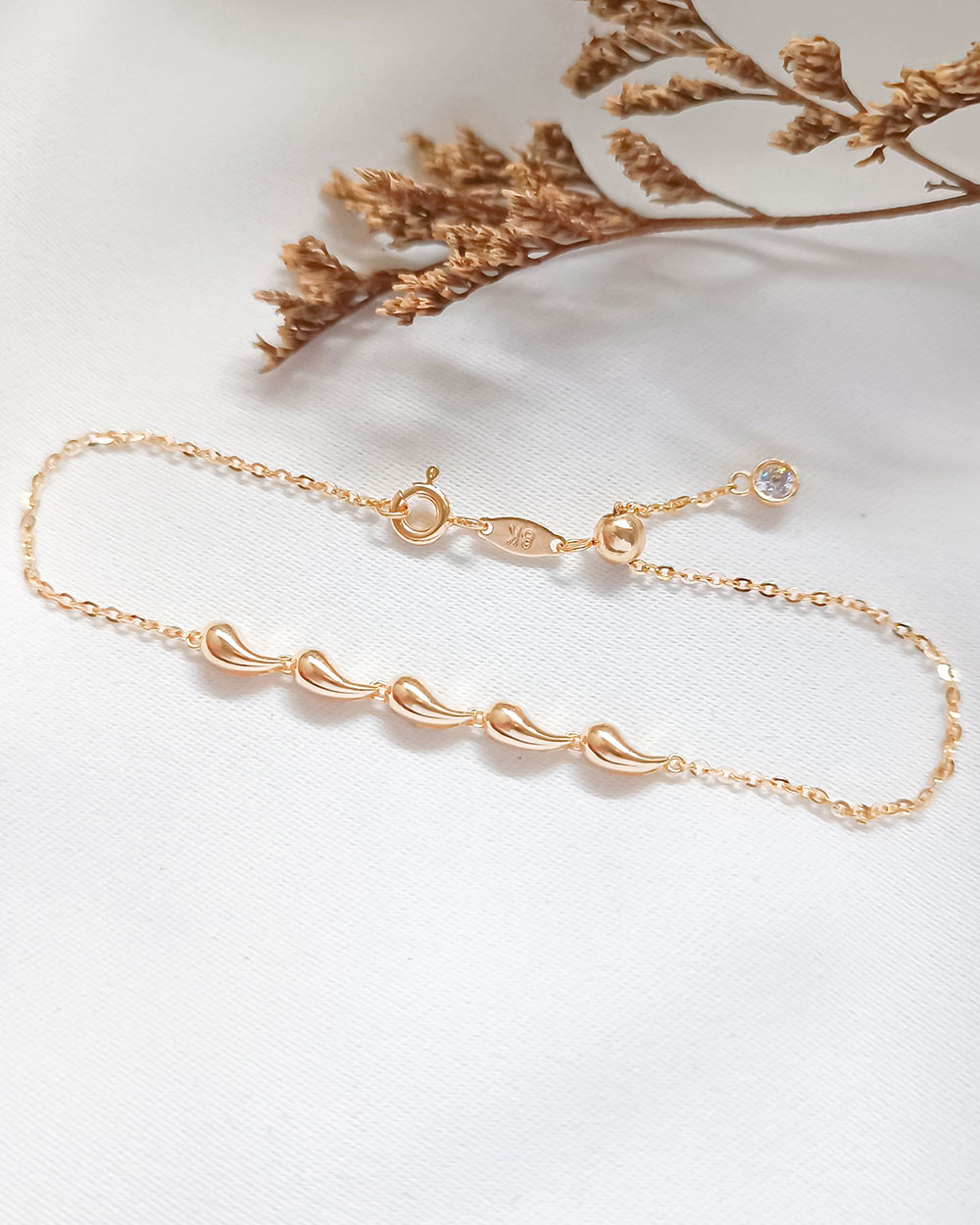 GELANG TANGAN SERUT DEWASA MODEL WATERDROP TANPA MATA