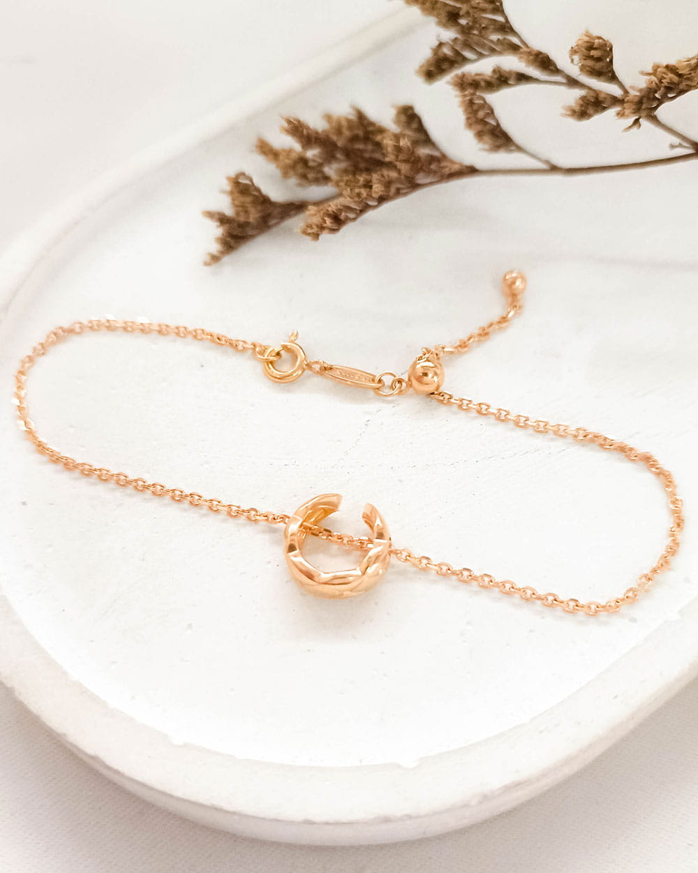 GELANG TANGAN SERUT DEWASA MODEL ORNAMEN OPEN CIRCLE