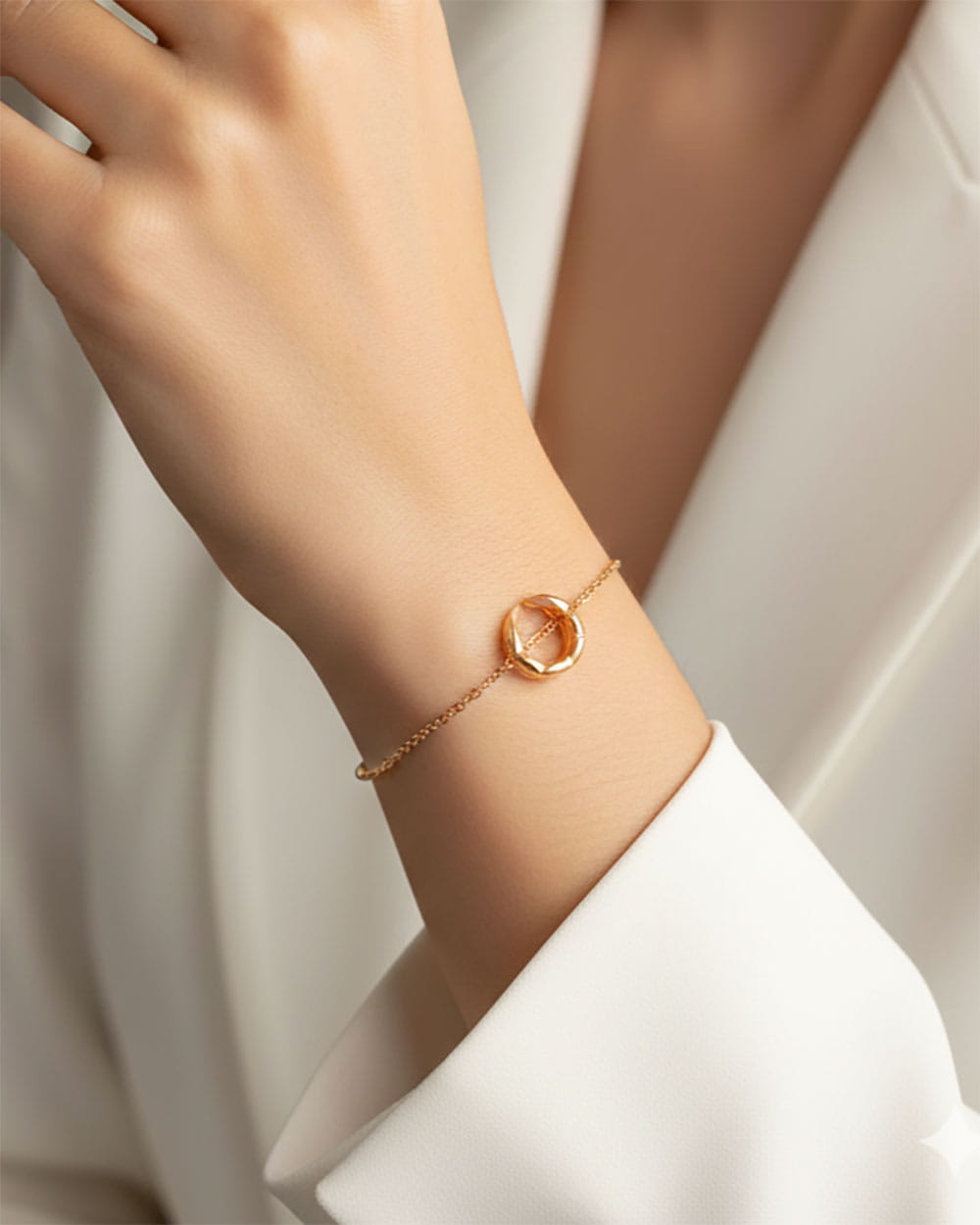 GELANG TANGAN SERUT DEWASA MODEL ORNAMEN OPEN CIRCLE