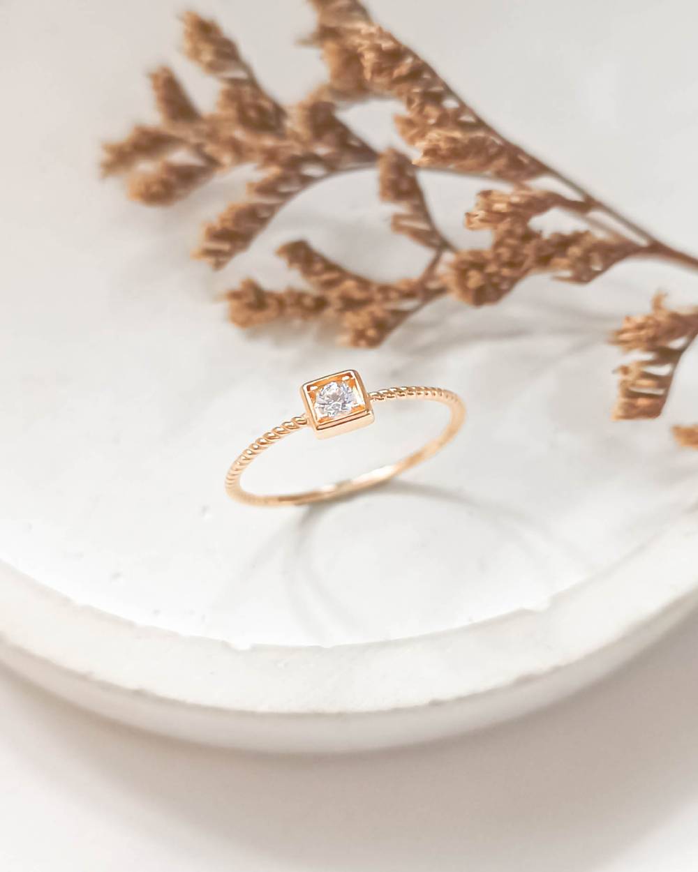 CINCIN DEWASA MODEL RING SQUARE MATA PUTIH