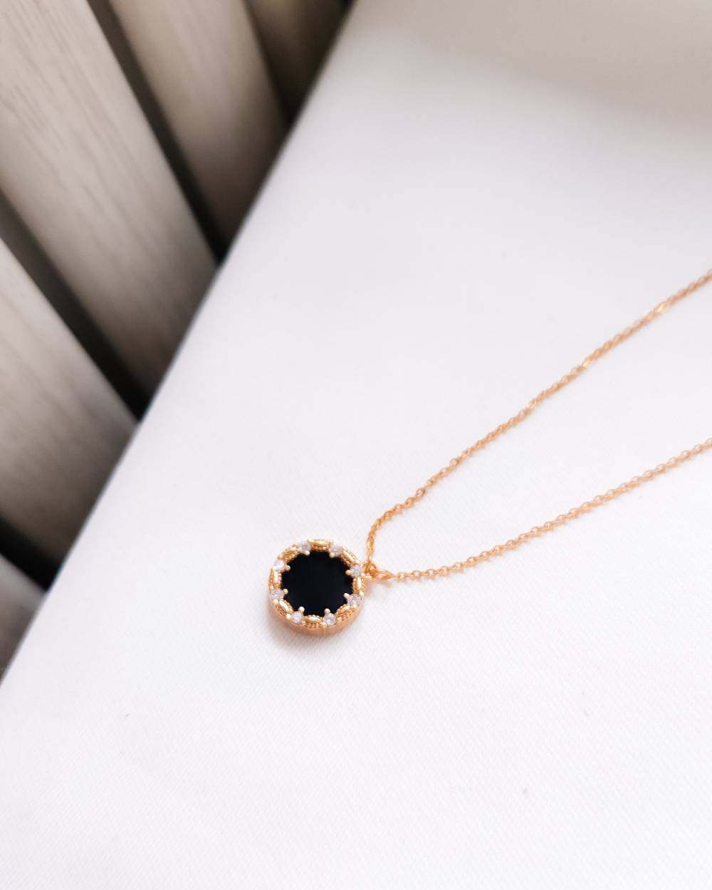 KALUNG DEWASA MODEL ENAMEL HITAM BUNDAR