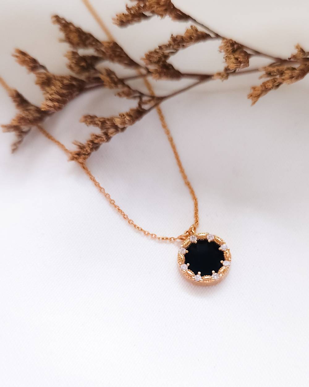 KALUNG DEWASA MODEL ENAMEL HITAM BUNDAR