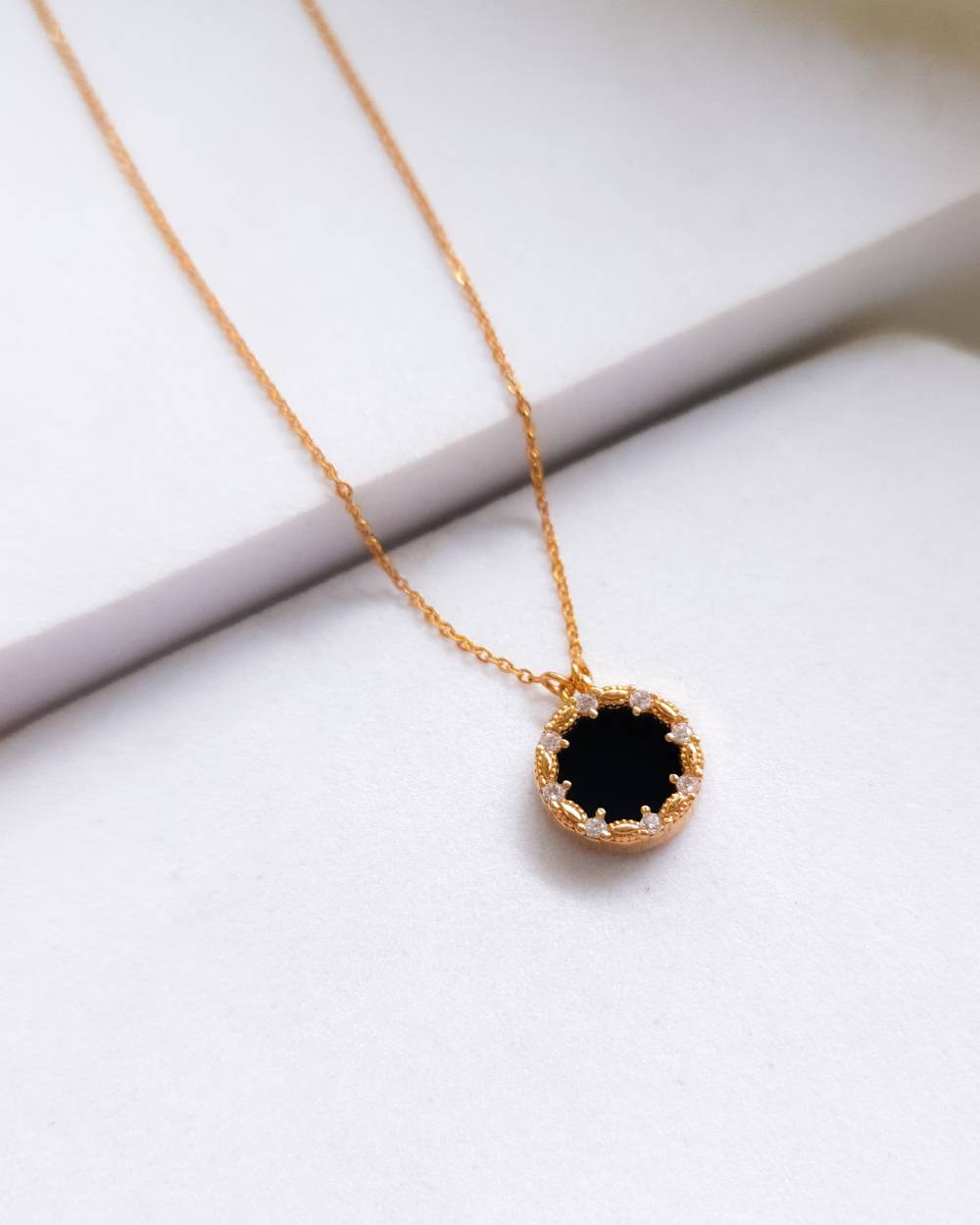 KALUNG DEWASA MODEL ENAMEL HITAM BUNDAR