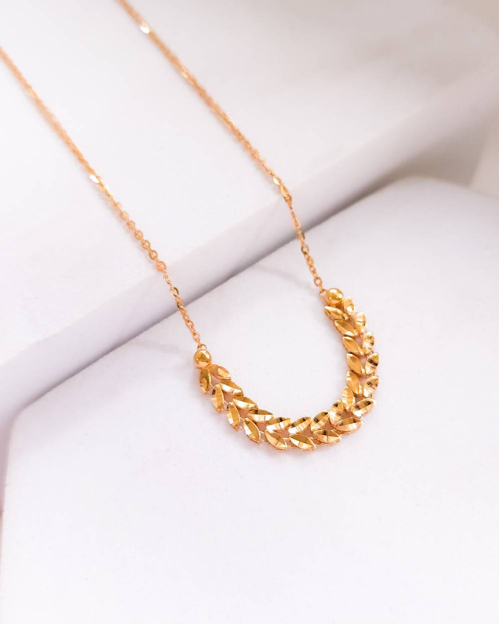 KALUNG DEWASA MODEL DERET DAUN TANPA MATA