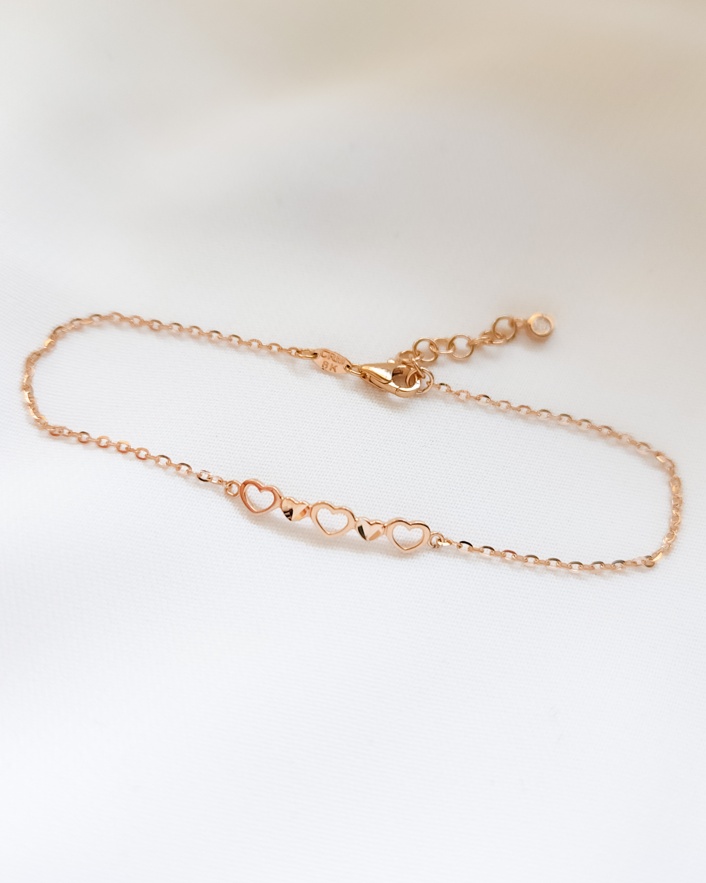 GELANG TANGAN DEWASA MODEL DERET LOVE SIMPLE