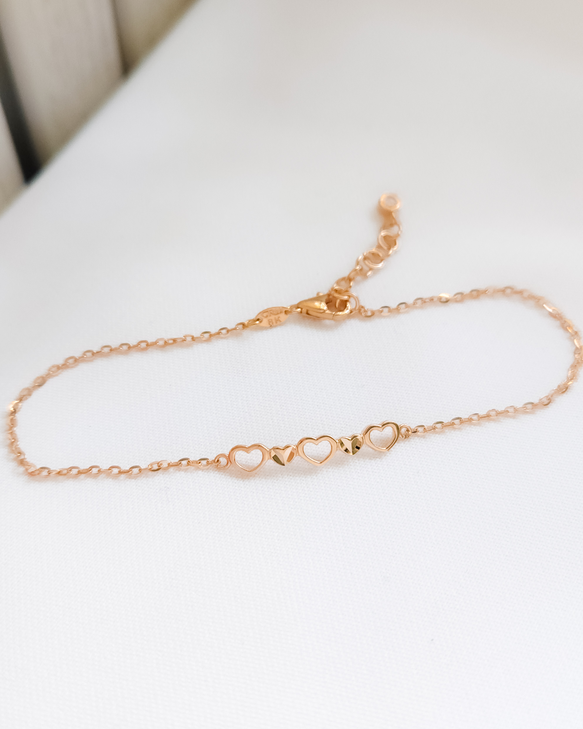 GELANG TANGAN DEWASA MODEL DERET LOVE SIMPLE