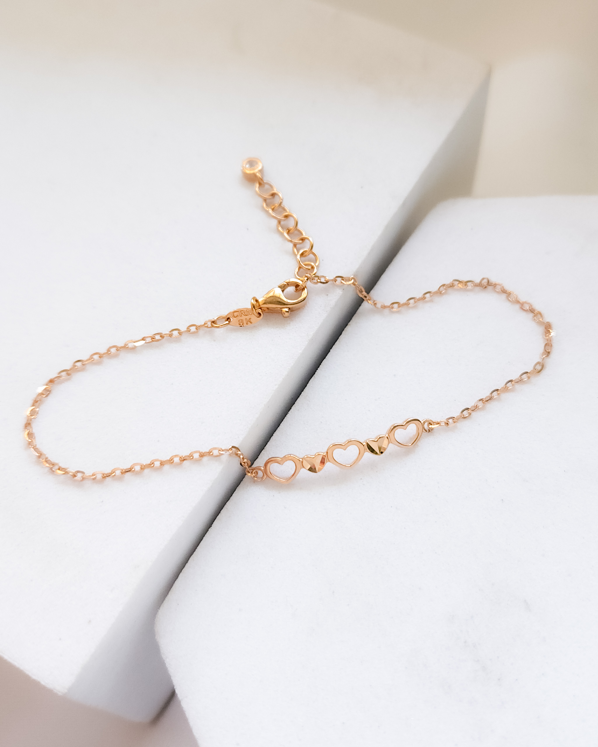 GELANG TANGAN DEWASA MODEL DERET LOVE SIMPLE