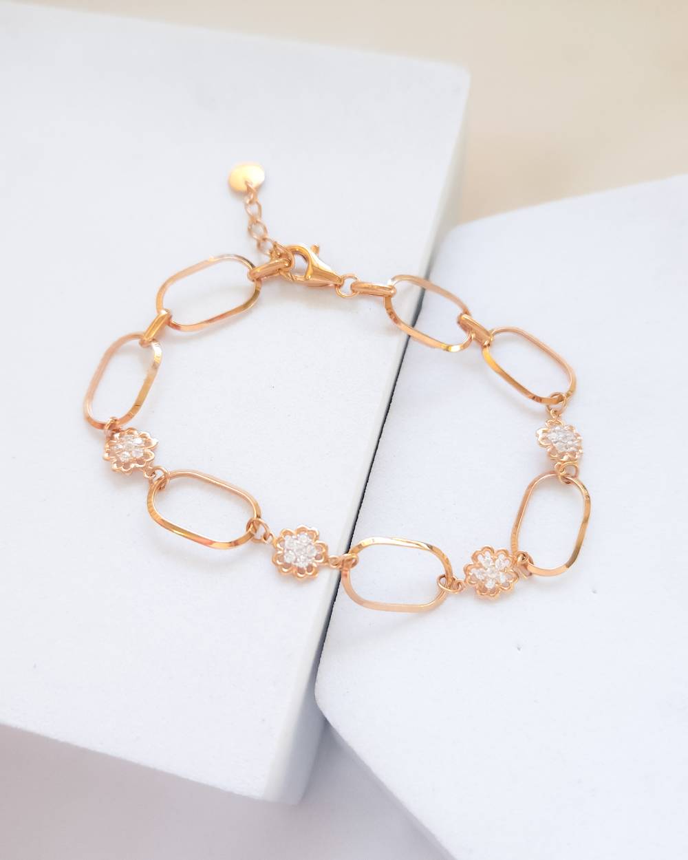 GELANG TANGAN DEWASA MODEL RANTAI BUNGA MATA